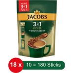 Jacobs 3 Ü 1 Arada Gold Yoğun Lezzet Hazır Kahve – 10 Lu Paket x 18 Paket - 1 Adet