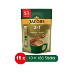 Jacobs 3 Ü 1 Arada Gold Yumuşak Lezzet Hazır Kahve 18 x 10'lu