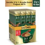 Jacobs 3’ü 1 Arada Gold Yoğun ve Yumuşak 40'lı Fırsat Paketi - 18 gr