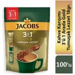 Jacobs 3ü1 Arada Gold Kahve Karışımı Yumuşak Lezzet 100'LÜ - 100 Adet