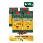 Jacobs Cafe Crema Çekirdek Kahve 500 Gr 4'Lü