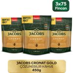 Jacobs Cronat Gold Granül Kahve 150 Gr X 3 Adet : 450 Gr