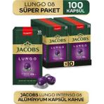 Jacobs Lungo Intenso 08 Alüminyum Kapsül Kahve 10*10 Adet - 100 Kapsül