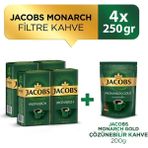 Jacobs Monarch Filtre Kahve 250 gr x 4 Adet + Jacobs Monarch Filtre Kahve 200 gr - 1 Adet
