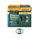 Jacobs Monarch Gold 200 Gr İkonik Jacobs Fincanlı Set X 6 Adet Çözünebilir