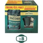 Jacobs Monarch Gold 200 gr Ikonik Jacobs Fincanlı Set x 8 Adet