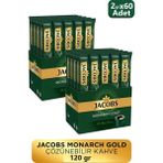 Jacobs Monarch Gold 30'lu 2gr Çözülebilir Kahve x 2 Paket - Granül - 2 gr