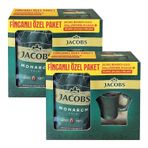 Jacobs Monarch Gold Çözünebilir Kahve 200g, İkonik Fincan Hediyeli Özel Paket, 2 Adet