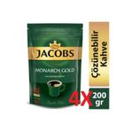 Jacobs Monarch Gold Kahve 800gr (200 Gr X 4) Ekonomik Paket