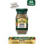 Jacobs Origin Brazil Granül Kahve Cam Kavanoz 95 gr - 1 Adet