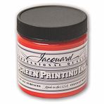 Jacquard Jakarlı Profesyonel Ekran Baskı Mürekkep, Su Yolu, 4oz Kavanoz, Scarlet (106)