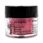 Jacquard Pearl Ex pigment tozu, 3 g, macenta, epoksi reçine, sulu boya, kaligrafi mürekkebi ve kil için, epoksi pigment tozu, epoksi reçine boyası