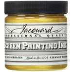Jacquard Profesyonel Serigrafi Baskı Mürekkebi, Suda Çözünebilir, 113 ml Kavanoz, Güneş Altın (121)
