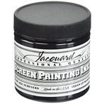 Jacquard Profesyonel Serigrafi Baskı Mürekkebi, Suda Çözünebilir, 4 Oz Kavanoz, Siyah (117)