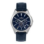 Jacques Lemans Derby Jl.1-1945.1B Quartz Deri Koyu Mavi 10 Atm 42 Mm Erkek Kol Saati