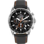 Jacques Lemans EL-102C Uefa Europa League Istanbul Quartz Deri Siyah 10 ATM 42 mm Erkek Kol Saati