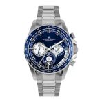 Jacques Lemans Liverpool Jl.1-2127F Quartz Çelik Gri Mavi Kadran 10 Atm 40 Mm Erkek Kol Saati