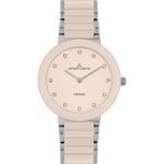 Jacques Lemans Monaco 42-7Za Quartz Çelik+Seramik Pembe 10 Atm 34 Mm Kadın Kol Saati