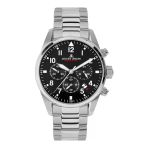 Jacques Lemans Sport Jl.42-2C Quartz Çelik Gri Siyah Kadran 10 Atm 42 Mm Erkek Kol Saati