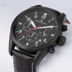 Jacques Lemans Sport Jl.42-2F Quartz Deri Siyah 10 Atm 42 Mm Erkek Kol Saati