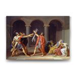 Jacques Louis David - Horas Kardeşlerin Yemini Tablosu - 125x80cm