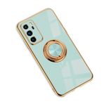 Jacyren Huawei P20 Cep Telefonu Kılıfı Huawei P20 Koruyucu Kılıf, Kılıf Mıknatıslı Araç Tutucu Ultra İnce Silikon Kılıf 360 Derece Parmak Tutucu Düşmeye Karşı Kapak, Açık Camgöbeği, Huawei P20