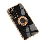 Jacyren Huawei P30 Cep Telefonu Kılıfı Huawei P30 Koruyucu Kılıf, Kılıf Mıknatıslı Araç Tutucu Ultra İnce Silikon Kılıf 360 Derece Parmak Tutucu Düşmeye Karşı Kapak, Siyah, Huawei P30