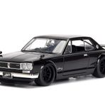 Jada, 253203004, Hızlı ve Öfkeli 1971 Nissan Skyline 1:24, Die-cast( Metal ), Açılabilir Bagaj Kaput ve Kapılar, Fast & Furious 1971 Nissan Skyline
