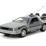 Jada, 253255038, Zaman Makinesi (Geleceğe Dönüş 1) 1:24, Die-Cast (Metal), Açılabilen Kapılar, Serbest Tekerlek, Led Işıklı