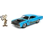 jada oyuncak looney tunes roadrunner plymouth 1970 1:24 ölçek araba ve figür 7 cm - Yok