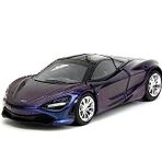 Jada Pink Slips 1:32 W1 McLaren 720S Döküm Araba, Çocuklar ve Yetişkinler için Oyuncaklar (Yanardöner Mor)