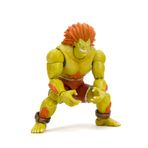 Jada Street Fighter II Blanka Deluxe Aksiyon Figürü - 1:12 Ölçekli, Yüksek Mafsallı, Değiştirilebilir Eller ve Baş, Elektrikli Gök Gürültüsü Aksesuarı - 7" Boyunda, Video Oyunu Koleksiyonluk