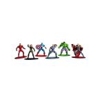 Jada Toys Marvel Avengers Figürleri (6 Adet) - Diorama Seti, 6 Metal Nano Koleksiyon Figürü (Captain America, Iron Man, Hulk, Hawkeye, Thor & Black Widow) 3 yaşından büyük hayranlar ve koleksiyoncular
