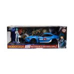 Jada Toys Robotech 1:24 2020 Toyota Supra Döküm Araba w/2.75 inç Max Sterling Figür, Çocuklar ve Yetişkinler için Oyuncaklar