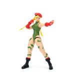 Jada Toys – Street Fighter II Cammy Aksiyon Figürü - 1:12 Ölçekli Koleksiyon - Değiştirilebilir Kafalar, Eller ve Aksesuarlar İçerir - 13+ Yaş - Klasik Video Oyunu Nostaljisi