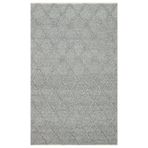 Jade Dıamond Grey Naturel Kazak Örgü Desenli El Dokuma Örgü Halı, GREY, 200 x 300