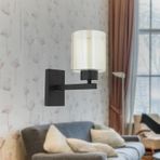 Jade Duvar Lambası Yatak Odası-Yatak Başı-Banyo İçin Modern Aplik Siyah