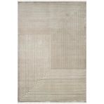 Jade Jd016b Bej Halı Modern Geometrik Desenli Triko Akrilik Pamuk Tabanlı Kaymaz Salon Halısı 100 X 200 Bej