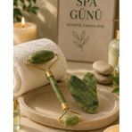 Jade Stone Yüz Bakım Seti Gua Sha Ve Roller Masaj Taşı FRTKGT25DYMXXUCZZZYEŞİMTAŞI-1