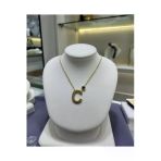 Jadem Gold C Harfli Çelik Kolye