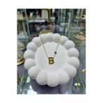 Jadem Gold Jade'm Gold B Harfli Çelik Kolye