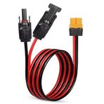 Jadeshay güneş kablosu, güneş paneli uzatma kablosu, güneş paneli kablosu, dişi ve erkek konnektörlü, uzatma kablosu dişi XT60, güneş enerjisi için fotovoltaik merkezi (beden