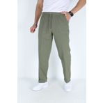 JAGER FABEL Haki Erkek Hambez Lastikli Rahat Kalıp Pamuk Eşofman Alt Pantalon