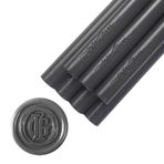 JAGERGREEN 8 adet siyah tutkal tabancası, mühür mumu, 11 mm, davetiye kartları, düğün, mum damgası, davetiye, zarf, doğum günü, hediye paketleri, kendin yap için mühür mumu