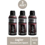 Jagler Deodorant Sport 150 ml 3 Adet