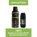 Jagler Energy Erkek Deodorant 150 Ml + Jagler Roll-On Energy Erkek 50 Ml