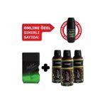 Jagler Energy Erkek Edt Parfüm 90 ml & Deodorant 3*150 ml Avantajlı Set,Roll On HEDİYELİ