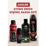 Jagler Storm Erkek Kişisel Bakım Seti ( Deodorant-Rollon-Tıraş Köpüğü-Tıraş Kolonyası )