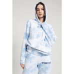 JAHR MARC Batik Yıkamalı Mavi Oversize Kadın Sweatshirt