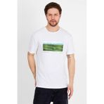 JAHR MARC Beyaz Baskılı Basic Erkek T-shirt